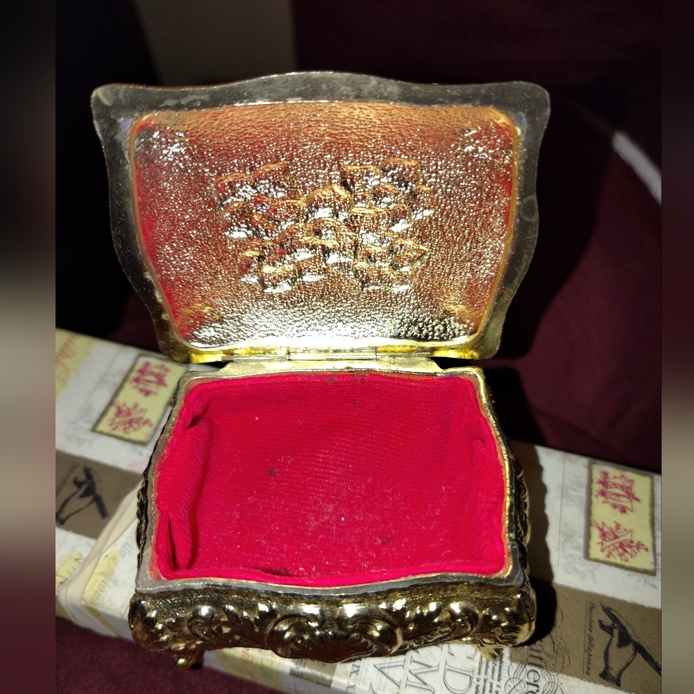 Gold and Red Decorative Box